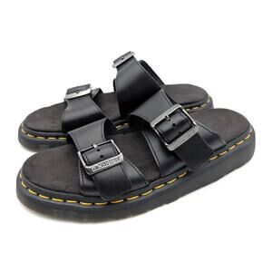 Dr. Martens Josef Slide Sandals Adjustable Strap Unisex Black Size US W8/M7 EU39